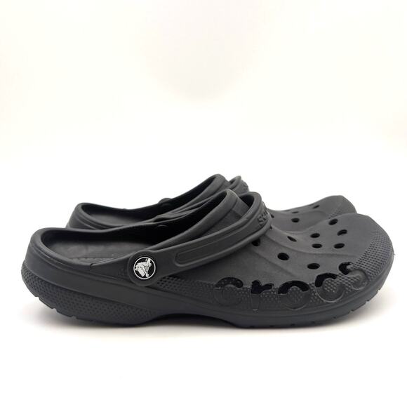Crocs Baya Clog Classic Slip-On Shoes Closed Toe Black Kids' Size US13 EU31 - Picture 3 of 8